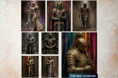 Knightly Orders Fantasy Armor Digital Papers Backgrounds RPG Product Image 13