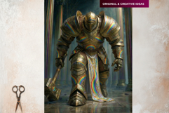 Knightly Orders Fantasy Armor Digital Papers Backgrounds RPG Product Image 14