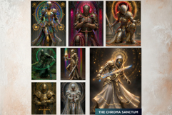 Knightly Orders Fantasy Armor Digital Papers Backgrounds RPG Product Image 7