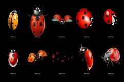 60 LADYBUG TRANSPARENT PNG FILES, ANIMAL PHOTOSHOP OVERLAYS Product Image 2