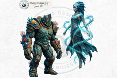 Legends of the Deep Underwater Fantasy Clipart Set Product Image 5