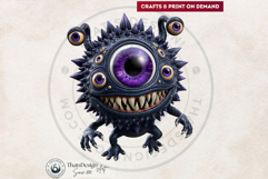 Horrific Evil Clown Clipart - Creepy Circus PNG Graphics Product Image 5