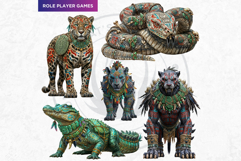 Mayan Mythic Beasts - Ancient Mesoamerican Mythology PNG Product Image 5