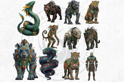 Mayan Mythic Beasts - Ancient Mesoamerican Mythology PNG Product Image 7