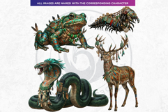 Mayan Mythic Beasts - Ancient Mesoamerican Mythology PNG Product Image 9