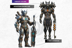 Mythpunk Fantasy Characters Cybernetic Gods and Monsters Product Image 5
