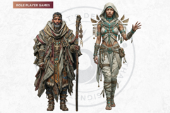 Nomadic Fantasy Character Cliparts - RPG Token Product Image 11