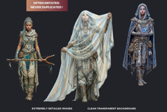 Nomadic Fantasy Character Cliparts - RPG Token Product Image 3
