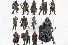 Nomadic Fantasy Character Cliparts - RPG Token Product Image 7
