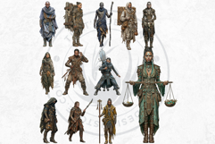 Nomadic Fantasy Character Cliparts - RPG Token Product Image 9
