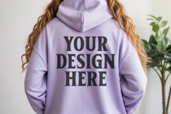 Orchid Gildan 18500 Hoodie Sweatshirt Mockup, Unisex Product Image 1