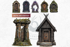 World Architecture Doors and windows PNG clipart Bundle Product Image 6