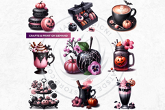 Pastel Goth Halloween PNG Set, Pink Halloween Clipart Product Image 4