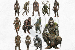 Primal Fantasy Tribal Warrior Characters Graphics RPG Token Product Image 12