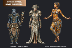 Primal Fantasy Tribal Warrior Characters Graphics RPG Token Product Image 3