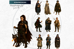 Royal Court Characters PNG,Fantasy King Queen Knight clipart Product Image 7