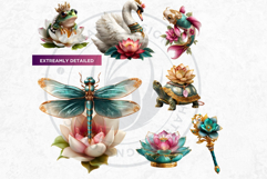 Royal Lotus Princess Fantasy Goddess and Floral Graphics Product Image 14