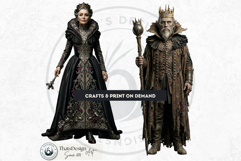 Dark Fantasy Frames Clipart, Gothic Ornate Borders for DIY Product Image 11