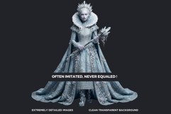 Dark Fantasy Frames Clipart, Gothic Ornate Borders for DIY Product Image 3