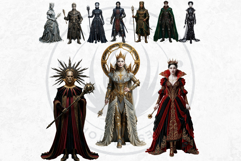 Dark Fantasy Frames Clipart, Gothic Ornate Borders for DIY Product Image 6