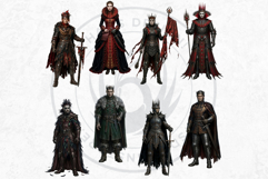 Dark Fantasy Frames Clipart, Gothic Ornate Borders for DIY Product Image 8