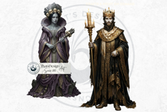 Dark Fantasy Frames Clipart, Gothic Ornate Borders for DIY Product Image 9