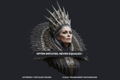 Dark Fantasy Frames Clipart, Gothic Ornate Borders for DIY Product Image 3