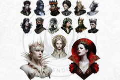 Dark Fantasy Frames Clipart, Gothic Ornate Borders for DIY Product Image 4