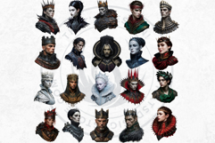 Dark Fantasy Frames Clipart, Gothic Ornate Borders for DIY Product Image 7