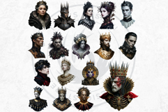 Dark Fantasy Frames Clipart, Gothic Ornate Borders for DIY Product Image 8