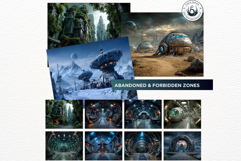 Fantasy Landscape Backdrops Mystic Scenery Digital Paper Set Product Image 11