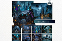 Fantasy Landscape Backdrops Mystic Scenery Digital Paper Set Product Image 3