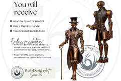 Steampunk Robots Clipart Mechanical Animals Graphics Product Image 2