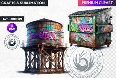 Urban Street clipart, Graffiti Clipart, Hip hop sublimation Product Image 1
