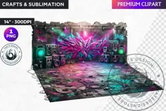 Urban Street clipart, Graffiti Clipart, Hip hop sublimation Product Image 1