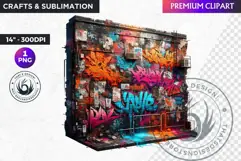 Urban Street clipart, Graffiti Clipart, Hip hop sublimation Product Image 1