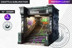 Urban Street clipart, Graffiti Clipart, Hip hop sublimation Product Image 1