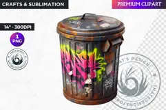 Urban Street clipart, Graffiti Clipart, Hip hop sublimation Product Image 1
