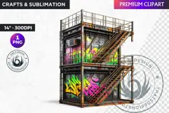 Urban Street clipart, Graffiti Clipart, Hip hop sublimation Product Image 1