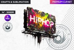 Urban Street clipart, Graffiti Clipart, Hip hop sublimation Product Image 1