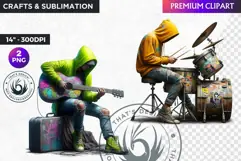 Urban Street clipart, Graffiti Clipart, Hip hop sublimation Product Image 1