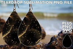 Gold Rush Magic: Teardrop Glitter and Gold Dangles Product Image 1