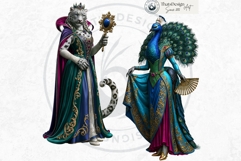 Gilded Menagerie Royal Animal Clipart, Aristocratic Fantasy Product Image 13