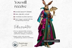 Gilded Menagerie Royal Animal Clipart, Aristocratic Fantasy Product Image 2