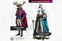 Gilded Menagerie Royal Animal Clipart, Aristocratic Fantasy Product Image 7
