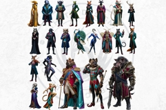 Gilded Menagerie Royal Animal Clipart, Aristocratic Fantasy Product Image 9