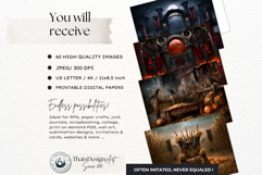 Hollow Eve Procession Backdrops | Spooky Halloween Papers Product Image 2