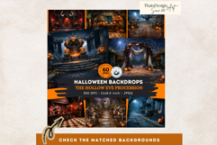 Hollow Eve Procession Halloween Clipart, Horror characters Product Image 16