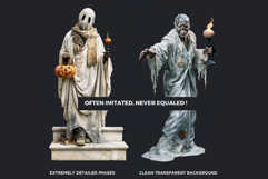 Hollow Eve Procession Halloween Clipart, Horror characters Product Image 3