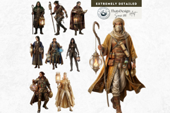 The Lantern Guild Clipart, Alchemy Fantasy Characters PNG Product Image 10